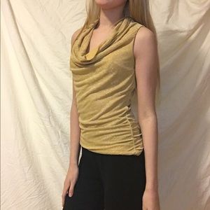 ⚡️BOGO FREE⚡️ ♡ gold cowl neck top ♡